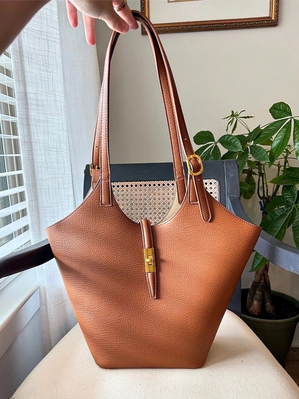 Miztique Brown Tote Bag